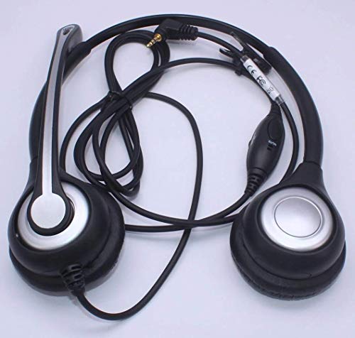 Wantek 2,5mm Telefon Headset Dual mit Noise Cancelling Mikrofon und Volume Mute Control Bild 2