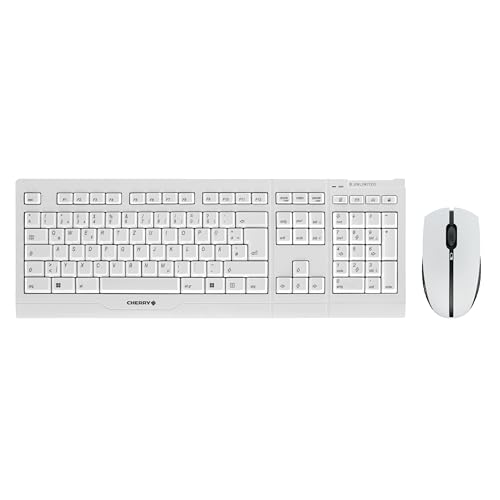 CHERRY B.Unlimited 3.0 - Wireless Tastatur+Maus - deutsches Layout - QWERTZ Tastatur - GS-Zulassung - Weiß Bild 1