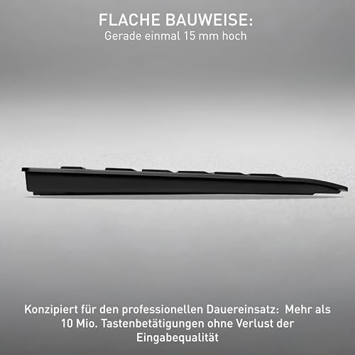 CHERRY B.Unlimited 3.0 - Wireless Tastatur+Maus - deutsches Layout - QWERTZ Tastatur - GS-Zulassung - Weiß Bild 6