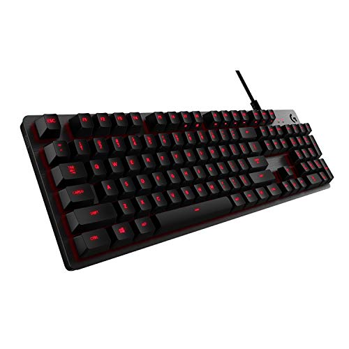 Logitech G413 Mechanische Gaming-Tastatur, Taktile Romer-G Switches, Gebürstetes Aluminiumgehäuse, Programmierbare F-Tasten, USB-Durchschleife, Belgisches AZERTY-Layout - Carbon/Schwarz Bild 1
