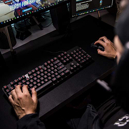Logitech G413 Mechanische Gaming-Tastatur, Taktile Romer-G Switches, Gebürstetes Aluminiumgehäuse, Programmierbare F-Tasten, USB-Durchschleife, Belgisches AZERTY-Layout - Carbon/Schwarz Bild 2