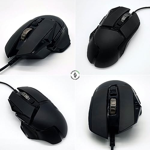 SensoryBoost Maus Grip Tape – kompatibel mit Logitech G502 (inkl. Zuschnitt-Pad) Schweißabsorbierend, extrem rutschfest & Ultradünn (0,5 mm) – Rückstandsfrei – Gaming Zubehör Bild 2