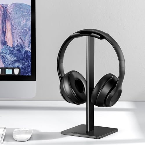 New Bee Kopfhörerständer, Headset-Ständer, Kopfhörerhalter, universal, Aluminium, Gaming-Headset-Halter, Kopfhörer-Display, Ohrhörer-Halterung für alle Kopfhörer, Schwarz Bild 6