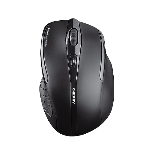 CHERRY DW 5100, Kabelloses Tastatur-Maus-Set, Deutsches Layout (QWERTZ), 2,4 GHz Funk, Plug & Play, Ergonomische Rechtshändermaus, Batteriebetrieben, Schwarz Bild 2
