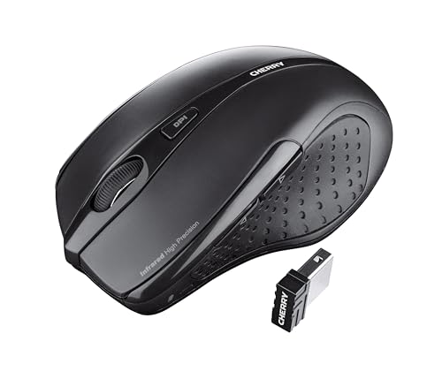 CHERRY DW 5100, Kabelloses Tastatur-Maus-Set, Deutsches Layout (QWERTZ), 2,4 GHz Funk, Plug & Play, Ergonomische Rechtshändermaus, Batteriebetrieben, Schwarz Bild 5