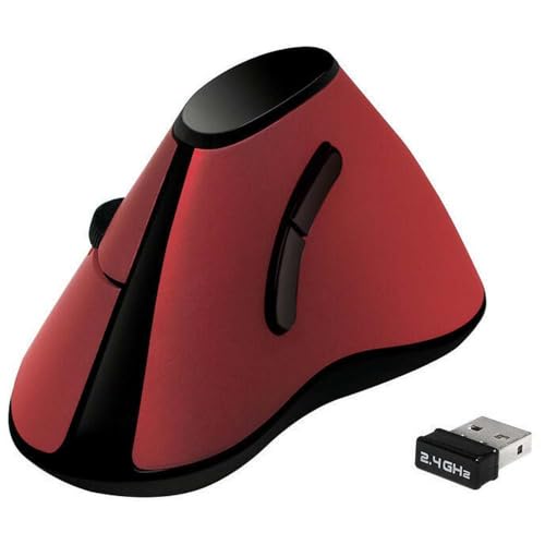 LogiLink ID0159 Ergonomische Vertical-Maus, Funk rot Bild 1