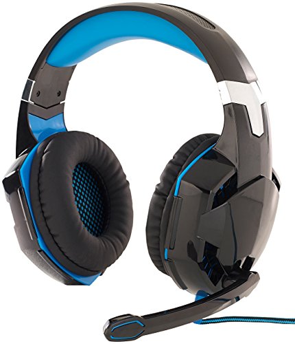 Mod-it Gaming Kopfhörer: Beleuchtetes Gaming-Headset mit Kabelfernbedienung & Mikrofon-Schalter (Gamer Headset, Headset für PC, Fernbedienungen) Bild 5