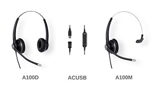 SNOM A100D Binaural Headset for all Snom desktop Telephones 3x0/D3x5/7x0/D7x5; 4342 Bild 6