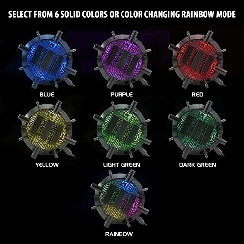 ENHANCE Profi Maus Bungee-Kabelhalter mit 4 Port USB-Hub & 7 LED-Leucht Modi - Kabelmanagement-Unterstützung - Verbesserte Genauigkeit und Design für wettbewerbsfähige Esport-Spiele Bild 3