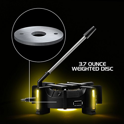 ENHANCE Profi Maus Bungee-Kabelhalter mit 4 Port USB-Hub & 7 LED-Leucht Modi - Kabelmanagement-Unterstützung - Verbesserte Genauigkeit und Design für wettbewerbsfähige Esport-Spiele Bild 6