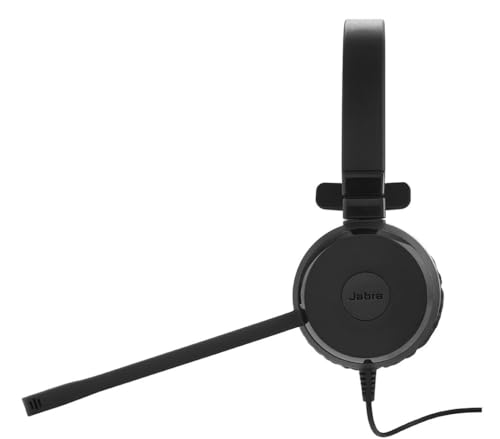 Jabra Evolve 20 SE UC Mono Headset – Unified Communications Kopfhörer für VoIP Softphone mit passivem Noise-Cancelling – USB-A Kabel mit Anrufsteuerung – schwarz Bild 4