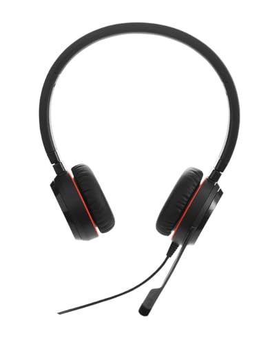 Jabra Evolve 20 SE Stereo Headset – Microsoft Teams zertifizierte Kopfhörer für VoIP Softphone mit passivem Noise-Cancelling – USB-A Kabel mit Anrufsteuerung – schwarz Bild 3