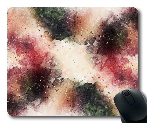 (genaue - Kante - Mousepad) Hintergrund der Künstlerischen abstraktion Aquarell VTeal071289 Gaming - Maus mit Mac Oder Computer Mouse Pad. Bild 1