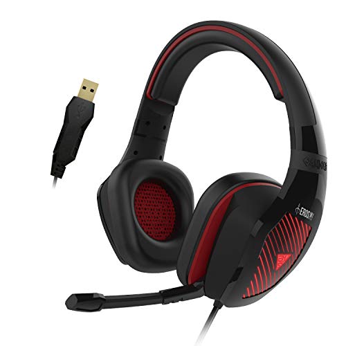 GAMDIAS Heros M1 RGB Kopfhörer Gaming Headset USB, Lautsprecher 50 mm Mikrofon, omnidirektional, Beleuchtung Mehrfarbig Bild 1