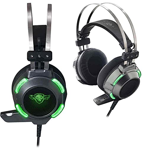 SPIRIT OF GAMER - Elite-H30 - Gamer-Audio-Headset - Mikrofon - Retro Coole grüne LED-Beleuchtung - Kompatible Multiplattform PC / PS4 / XBOX ONE / Switch Bild 4