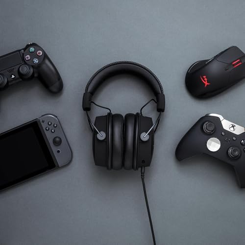 HyperX Cloud Alpha Gaming Headset, Over-Ear, 50 mm Dual-Chamber-Treiber, Memory Foam, Aluminiumrahmen, abnehmbares Noise-Cancelling Mikrofon, 3,5 mm Klinke, PC/PS5/PS4/Xbox/Switch, Schwarz-Rot Bild 5
