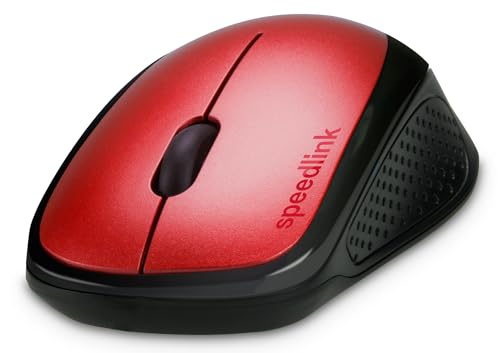Speedlink KAPPA Mouse wireless - leichte USB Maus kabellos mit 2.4G USB-Empfänger, PC Maus ohne Kabel für PC, Laptop und Notebook, Büro, Office, 1200dpi, rot Bild 2
