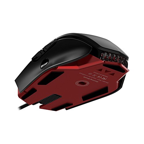 Rii Gaming M01 Laser - Programmierbare Gaming Maus, 12.000 DPI, 16.8 Millionen Farben LED Hintergrundbeleuchtung, professionell, verkabelt Bild 3