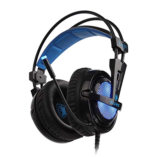 Locust Plus PC Gaming Headset SA-904 Virtual 7.1 Surround Sound und RGB Licht auf Ohrmuscheln Bild 1