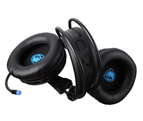 Locust Plus PC Gaming Headset SA-904 Virtual 7.1 Surround Sound und RGB Licht auf Ohrmuscheln Bild 4