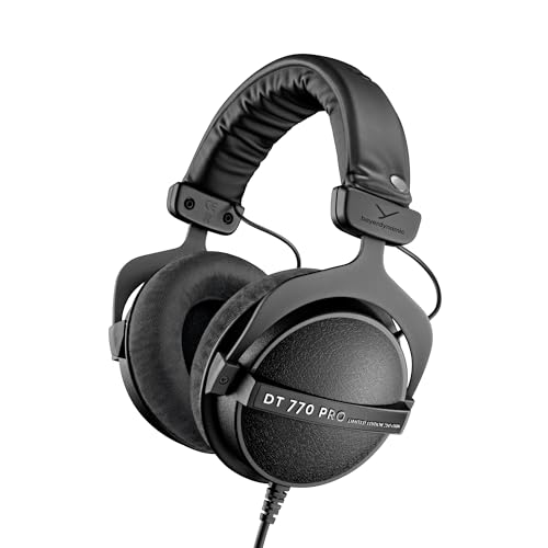 beyerdynamic DT 770 PRO 250 Black Limited Edition Over-Ear-Studiokopfhörer. Geschlossene Bauweise, kabelgebunden für Studioanwendung ideal zum Abmischen im Studio Bild 1