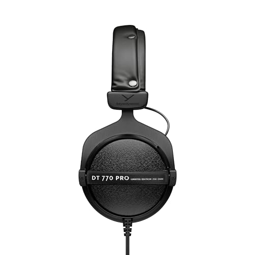 beyerdynamic DT 770 PRO 250 Black Limited Edition Over-Ear-Studiokopfhörer. Geschlossene Bauweise, kabelgebunden für Studioanwendung ideal zum Abmischen im Studio Bild 2
