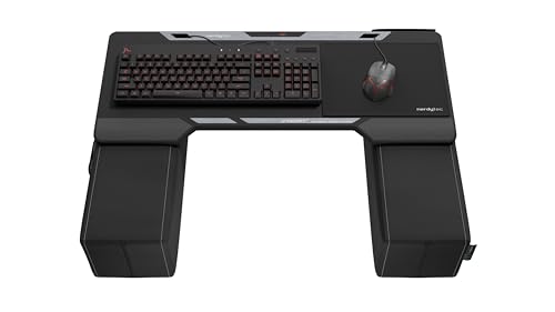 Couchmaster CYCON² Titan Black Edition, Gaming Lapdesk für Maus & Tastatur, ergonomische Gaming Station für Couch und Sofa, aus Nappa Leder, mit 6 USB-3.0-Ports Bild 1