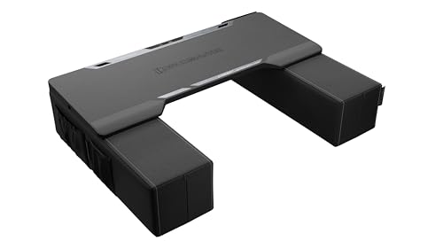 Couchmaster CYCON² Titan Black Edition, Gaming Lapdesk für Maus & Tastatur, ergonomische Gaming Station für Couch und Sofa, aus Nappa Leder, mit 6 USB-3.0-Ports Bild 3