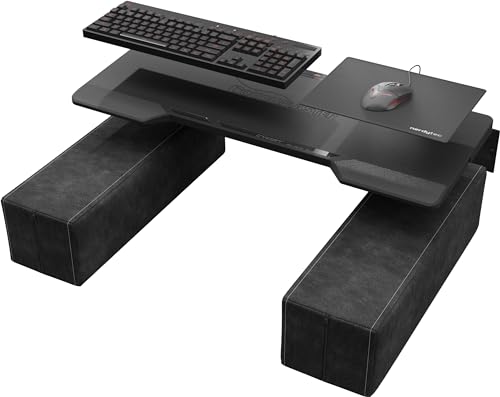 Couchmaster CYCON² Titan Black Edition, Gaming Lapdesk für Maus & Tastatur, ergonomische Gaming Station für Couch und Sofa, aus Nappa Leder, mit 6 USB-3.0-Ports Bild 5