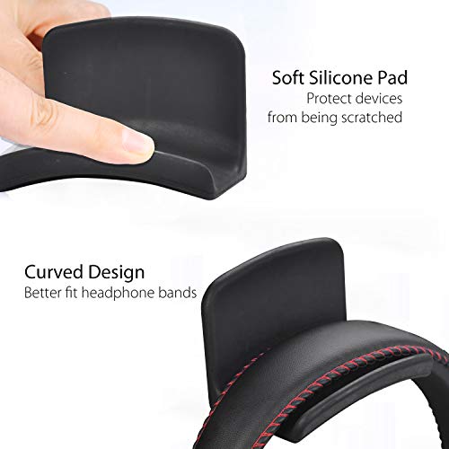 Avantree Neetto Silikon Headset Halterung Halter, Kopfhörer Haken Wandhalterung, Ohrhörer Aufhänger für Mehrere Geräte, Schreibtisch, Wand, Tisch, Universal, Gaming Headphones, Kabel - HS907 Bild 3