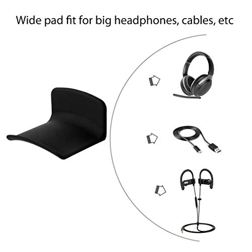 Avantree Neetto Silikon Headset Halterung Halter, Kopfhörer Haken Wandhalterung, Ohrhörer Aufhänger für Mehrere Geräte, Schreibtisch, Wand, Tisch, Universal, Gaming Headphones, Kabel - HS907 Bild 4