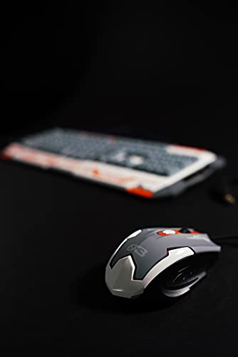 Dragonwar Sencaic Combo LED Gaming Mouse 3200 DPI / 6 Buttons + Backlight Semi Mechanical Gaming Keyboard White QWERTY with 8 programmable Keys and numpad Bild 6