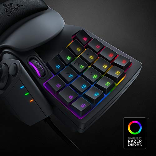 Razer Tartarus V2 - Gaming Keypad (Gamepad mit Mecha-membranen Tasten, 32 programmierbare Tasten, 8-Wege Thumbpad, Handballenauflage, Hypershift, RGB Chroma Beleuchtung) Schwarz Bild 4