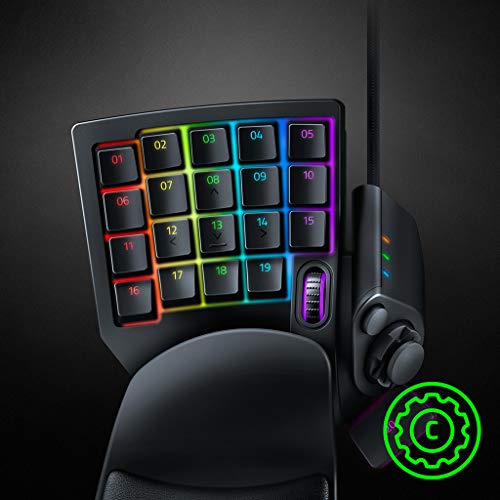 Razer Tartarus V2 - Gaming Keypad (Gamepad mit Mecha-membranen Tasten, 32 programmierbare Tasten, 8-Wege Thumbpad, Handballenauflage, Hypershift, RGB Chroma Beleuchtung) Schwarz Bild 6