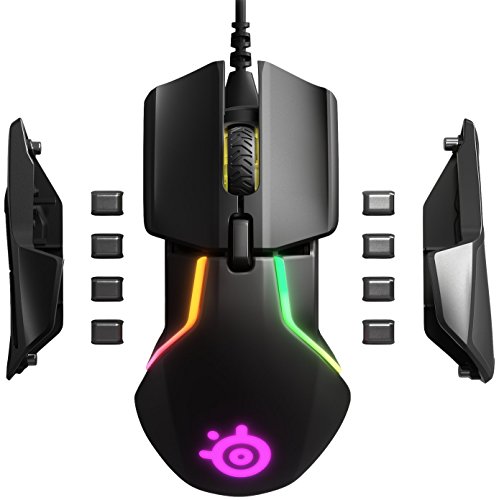 SteelSeries Rival 600 – Gaming-Maus – 12.000 CPI TrueMove3+ Dual Optical Sensor – 0,05 Lift-off-Distanz – Gewichtssystem – RGB-Beleuchtung, Schwarz Bild 5