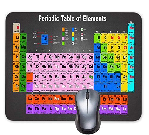 Periodensystem der Ele HD Maus Pad Anti-Rutsch Personalisierte Rechteck Gaming Maus Pads Größe: 24,1 x 19,3 cm Bild 1