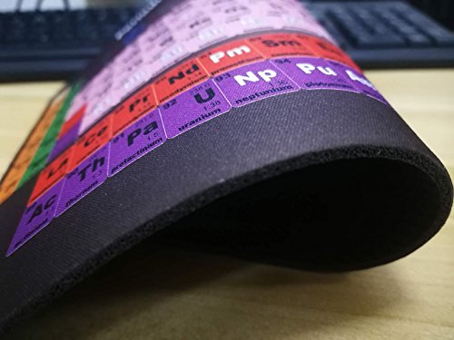 Periodensystem der Ele HD Maus Pad Anti-Rutsch Personalisierte Rechteck Gaming Maus Pads Größe: 24,1 x 19,3 cm Bild 4