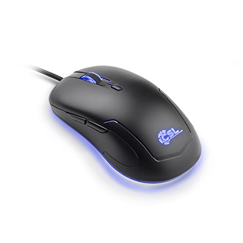 CSL Morpheus - Gaming Tastatur & Maus Set | LED-Beleuchtung | RGB | schwarz | QWERTZ-Tastenlayout | 2400 DPI Bild 2
