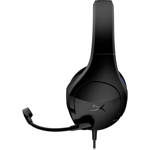 HyperX Cloud Stinger Core Gaming-Headset, Over-Ear, 40-mm-Treiber, integrierte Kabelsteuerung, kompatibel mit PS5, PS4, PS4 Pro und PC, flexibles Mikrofon, Schwarz-Blau Bild 3