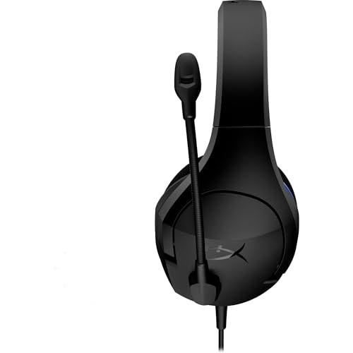 HyperX Cloud Stinger Core Gaming-Headset, Over-Ear, 40-mm-Treiber, integrierte Kabelsteuerung, kompatibel mit PS5, PS4, PS4 Pro und PC, flexibles Mikrofon, Schwarz-Blau Bild 4