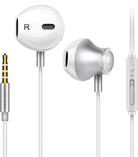 GAMURRY Kabelgebundene In Ear 3,5 mm Klinke Kopfhörer, Stereo Ohrhörer mit Mikrofon & Fernsteuerung Bass-Sound Ohrhörer, HD-Anrufe, Geräuschunterdrückung, Für Android Iso Windows, Smartphones, MP3 Bild 1
