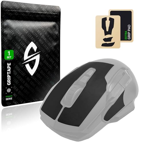 SensoryBoost Maus Grip Tape – kompatibel mit Roccat Kone AIMO (inkl. Zuschnitt-Pad) Schweißabsorbierend, extrem rutschfest & Ultradünn (0,5 mm) – Rückstandsfrei – Gaming Zubehör Bild 1