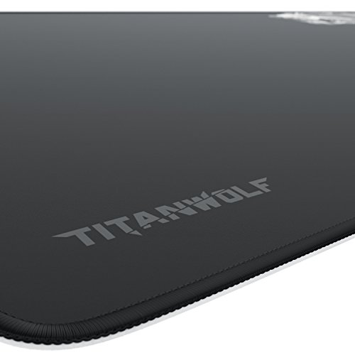 Titanwolf - Gaming Mauspad - 900 x 400 x 4mm - XXL Mousepad - Tischunterlage extra großes Mauspad Motiv - verbessert Präzision und Geschwindigkeit Bild 4
