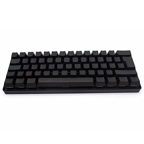 62 Key Schwarz Weiß Leere Dicke Pbt Iso Keycaps Key Caps Für Mechanische Keyboad - Schwarz Bild 1