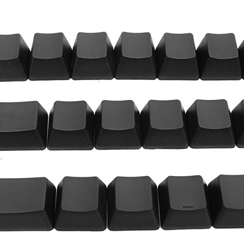 62 Key Schwarz Weiß Leere Dicke Pbt Iso Keycaps Key Caps Für Mechanische Keyboad - Schwarz Bild 2