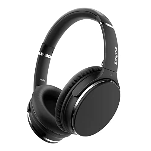 Noise Cancelling Kopfhörer Leichte,Srhythm NC25 Over Ear ANC Kopfhoerer Bluetooth Kabellos Faltbar mit Duale 40 mm HD Tieftontöner,Eingebaut Mikro,HiFi,Tiefer Bass,NFC,für Alle Geräte mit Bluetooth Bild 1