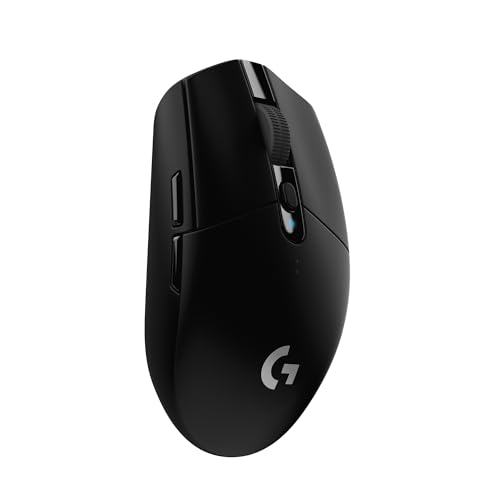 Logitech G G305 LIGHTSPEED kabellose Gaming-Maus mit HERO 12K DPI Sensor, Wireless Verbindung, 6 programmierbare Tasten, 250 Stunden Akkulaufzeit, Leichtgewicht, PC/Mac - Schwarz Bild 1