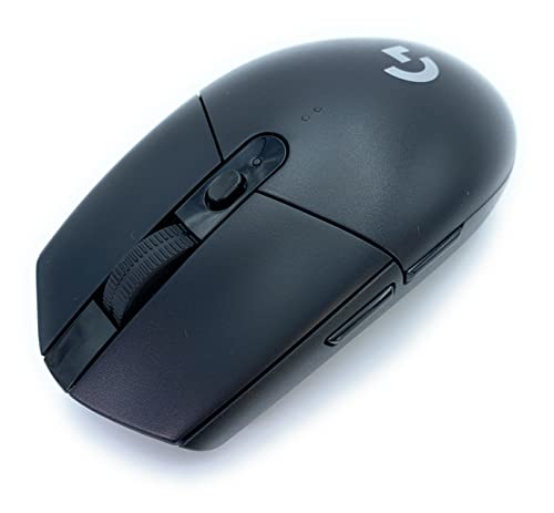 Logitech G G305 Lightspeed kabellose Gaming-Maus mit Hero 12K DPI Sensor, Wireless Verbindung, 6 programmierbare Tasten, 250 Stunden Akkulaufzeit, Leichtgewicht, PC/Mac - Schwarz Bild 3