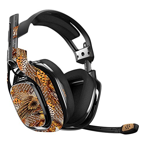 MightySkins Skin kompatibel mit Astro A40 3. Generation Gaming-Headset – Fasanenfedern, schützend, langlebig und einzigartiger Vinyl-Aufkleber, einfach anzubringen, zu entfernen und zu ändern Bild 1