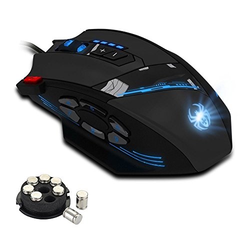 Zelotes Ergonomische Gaming-Maus, Kabelgebunden, 12 Programmierbare Tasten, 4000 DPI Computermaus, Optische USB-Maus für PC, Mac Bild 1